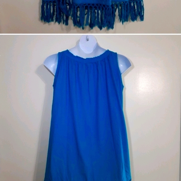 ISO Denim 24/7 sleeveless, trapeze-style top - Picture 3 of 3